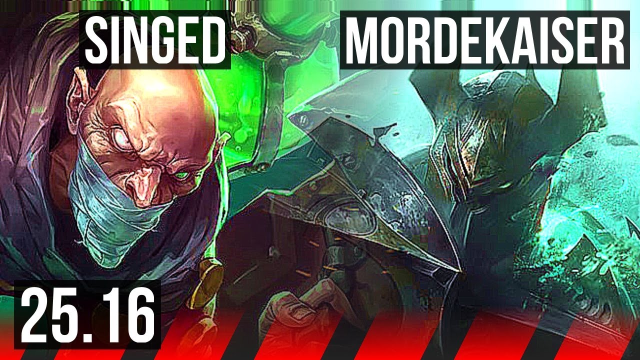 SINGED vs MORDEKAISER (TOP) | 6/3/10 | KR Master | 25.16
