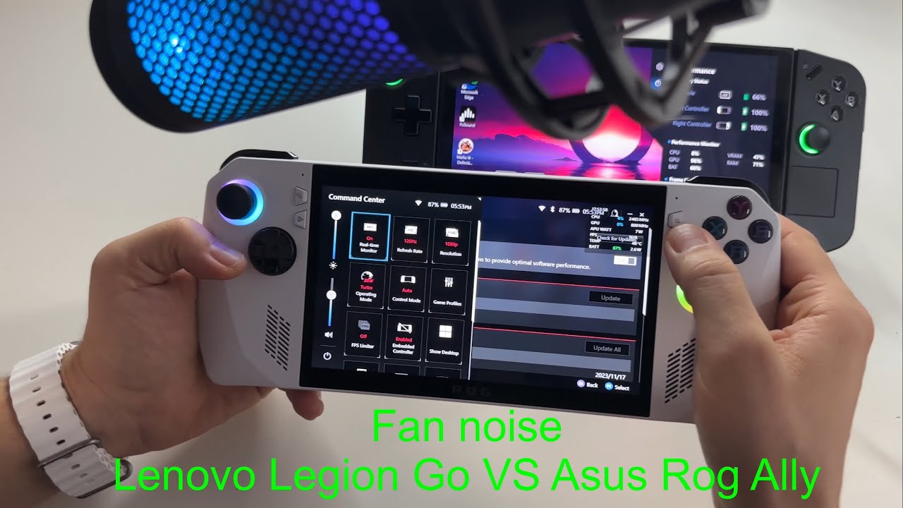 Fan noise battle: Lenovo Legion Go VS Asus Rog Ally