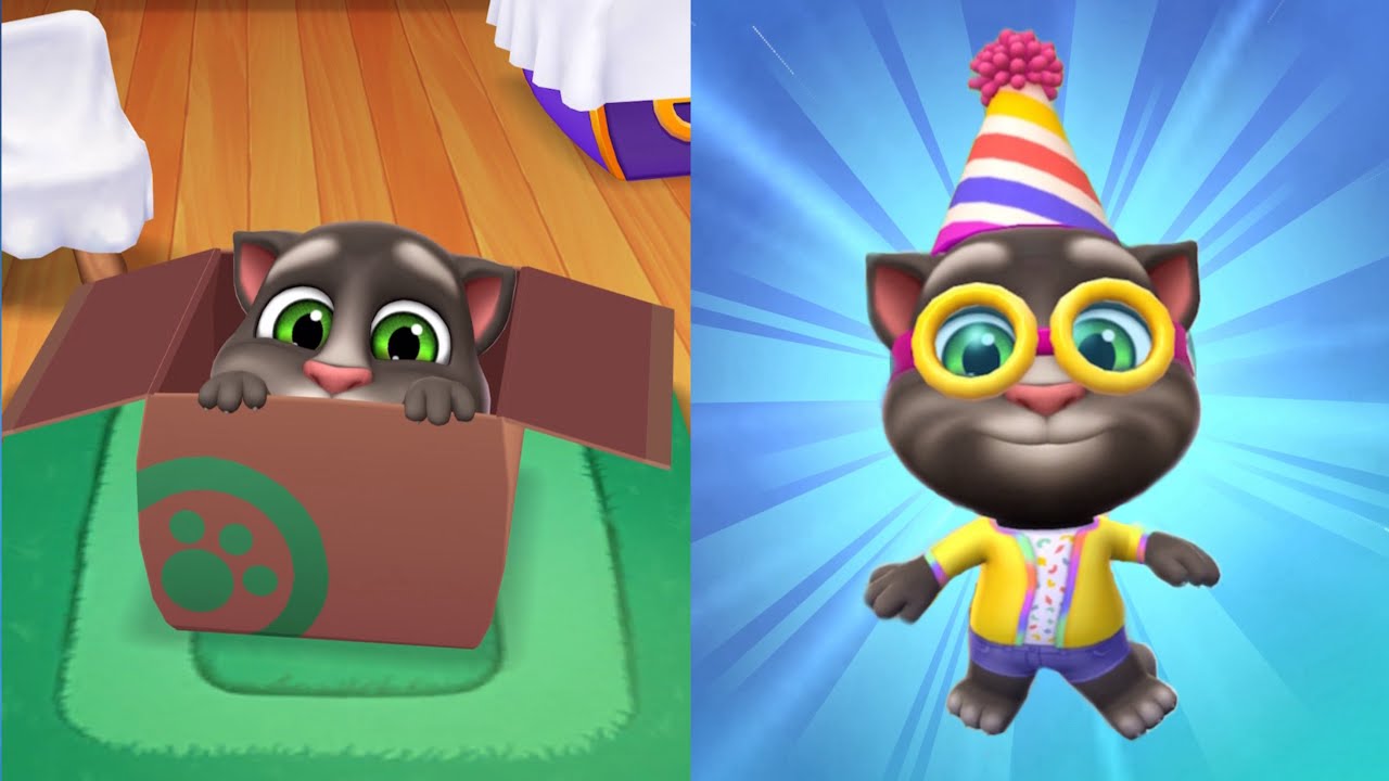 Happy Birthday Level 1 Vs Level 95 My Talking Tom Baby 2 Vs My Talking Tom 2