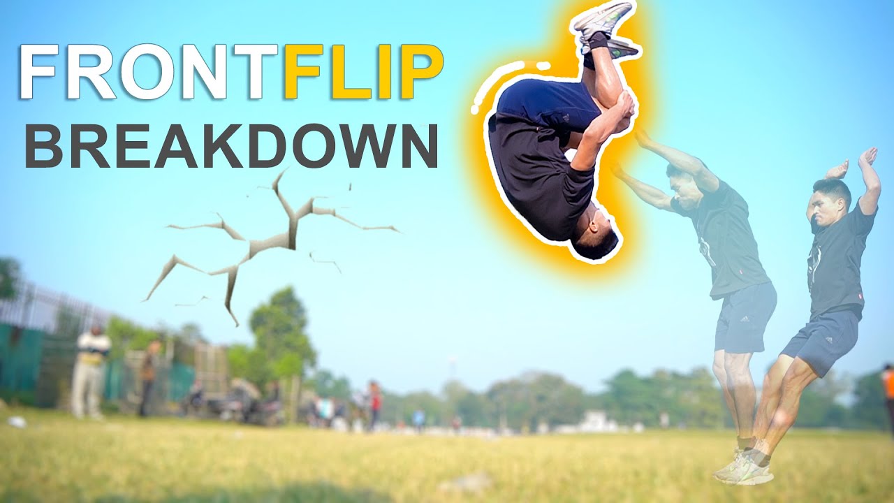 Learn Front flip step by step BreakDown series.