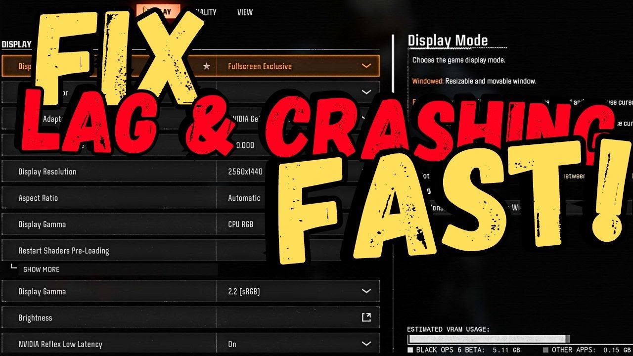 Black Ops 6: Lag & Crash Fixes