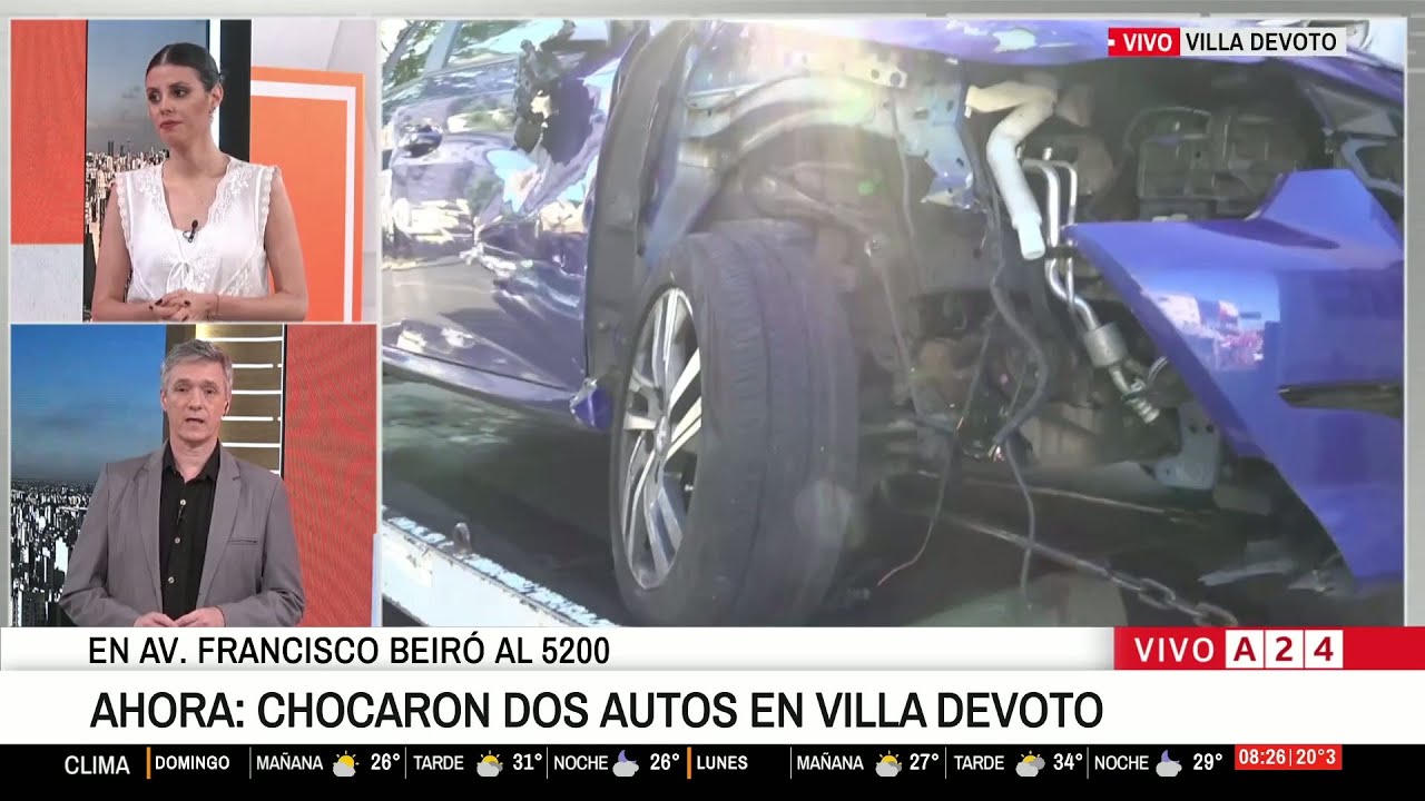 🔴 Choque y vuelco en Devoto: el conductor se habría quedado dormido