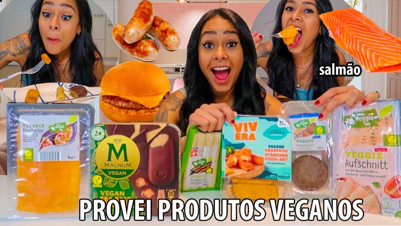 PRODUTOS VEGANOS SURPREENDES NA ALEMANHA (hamburger, peixe, salmão, salsicha..)
