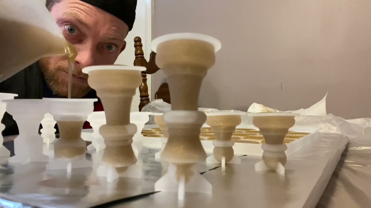 How To Make A Chess Board | Epoxy Resin | Chess ♟ Board & Pieces