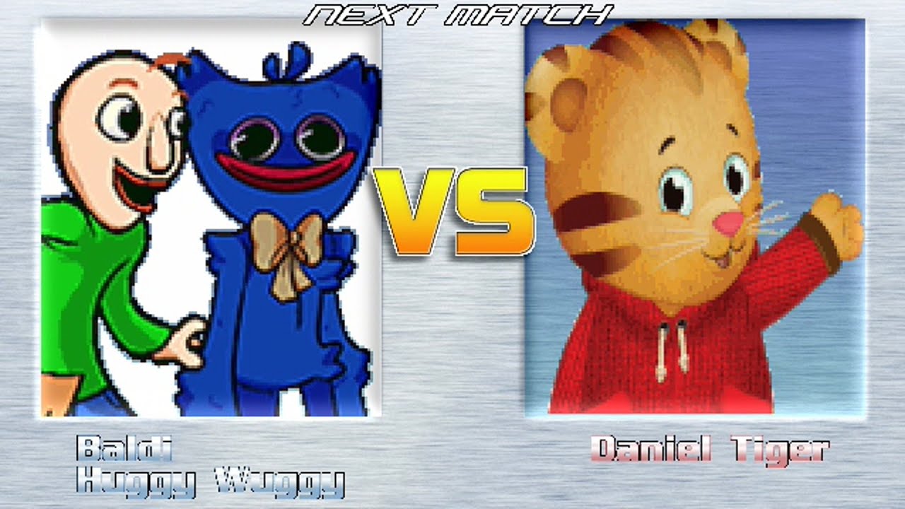 M.U.G.E.N BATTLES | Baldi/Huggy Wuggy vs Daniel Tiger