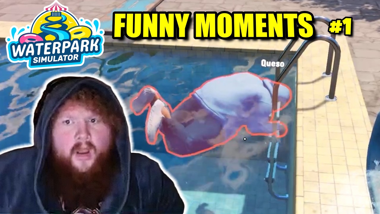Best of CaseOh Waterpark Simulator! (FUNNY MOMENTS) #1