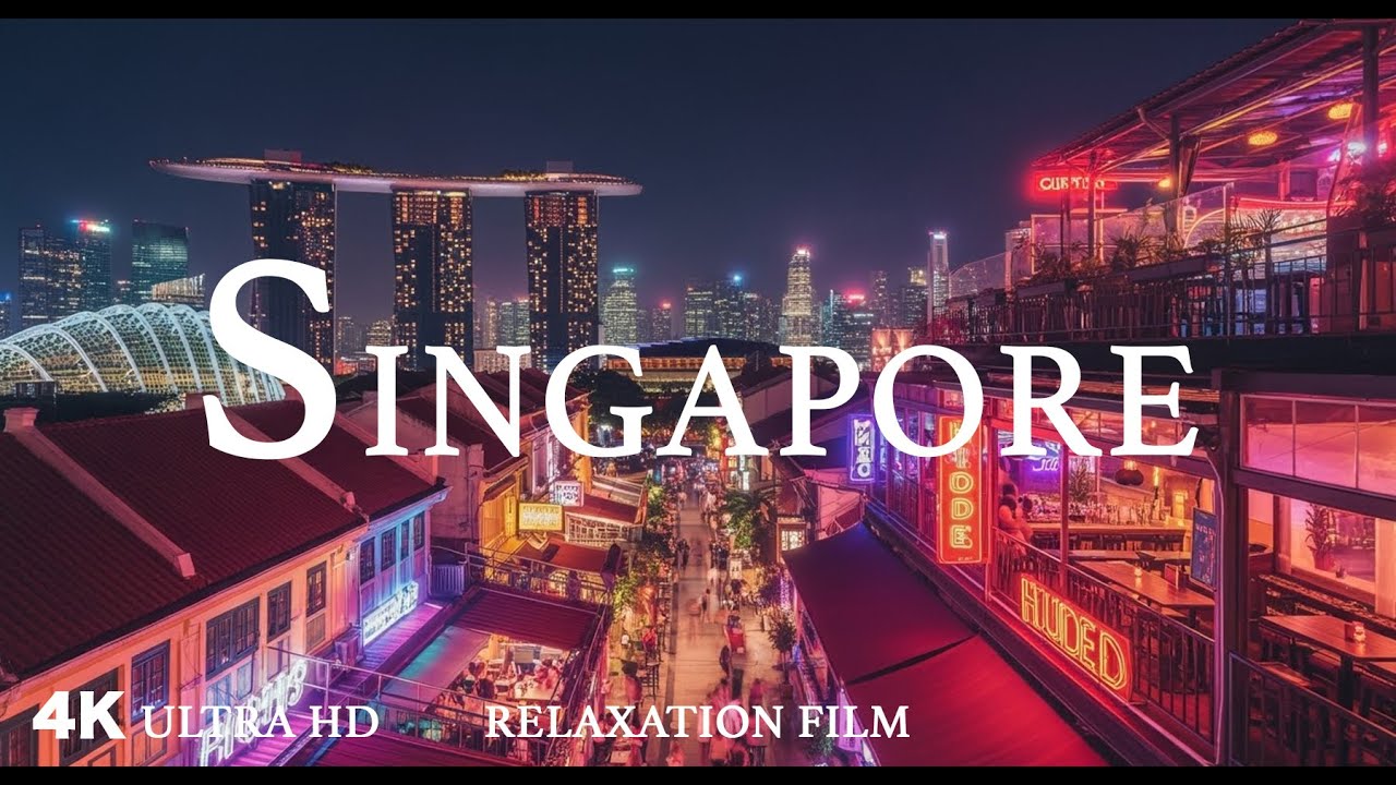 Singapore 4K – Relaxing Scenery & Hidden Gems with Calming Music