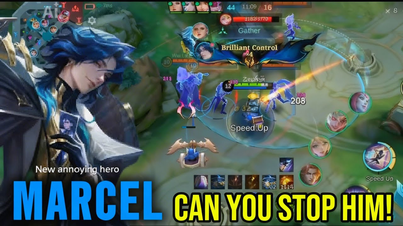 ANNOYING HERO MARCEL TUTORIAL AND BUILD GAMEPLAY || MOBILE LEGEND BANG BANG 