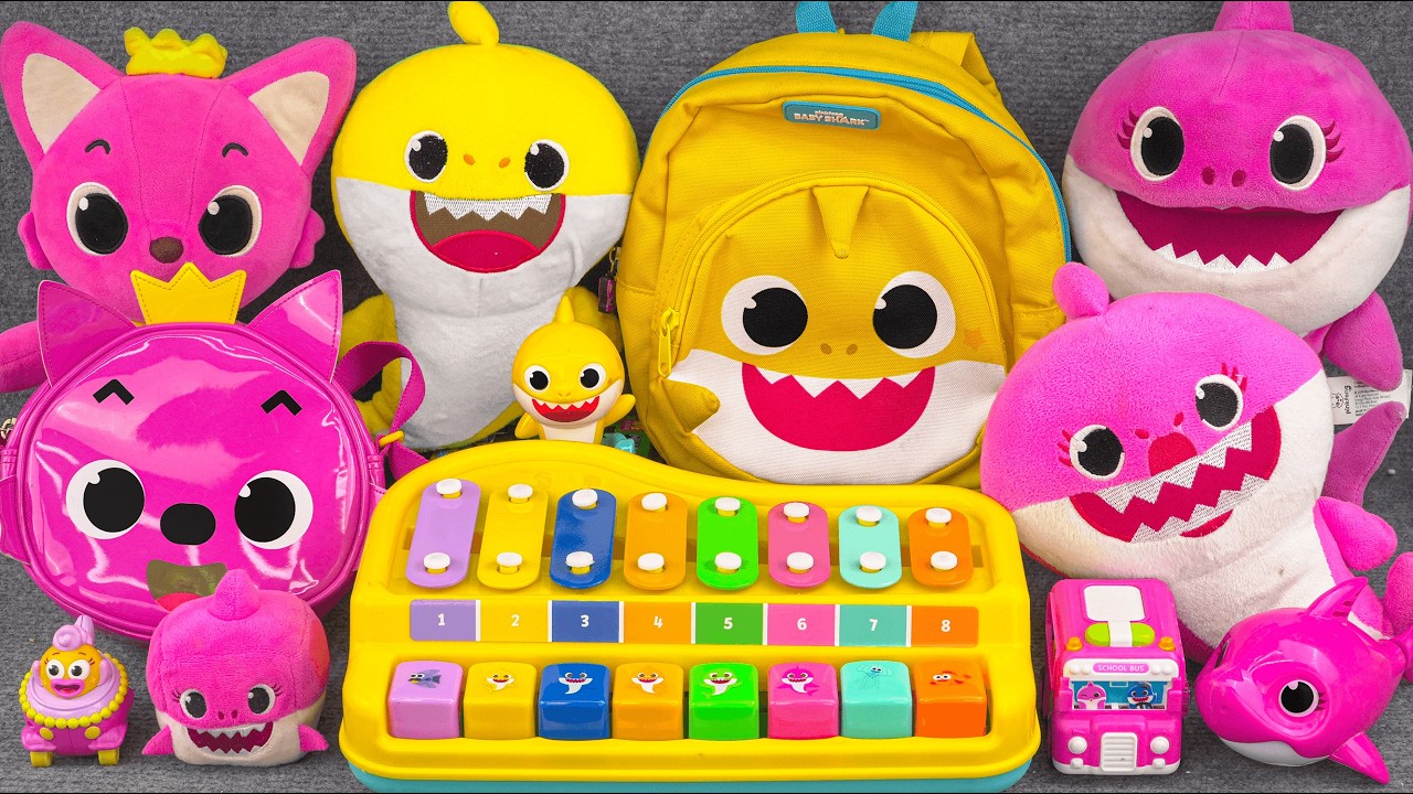 107 Minutes BABY SHARK Collection Unboxing - Satisfying Unboxing (ASMR)