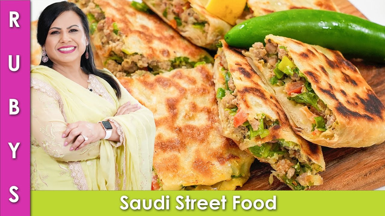 New Lunchbox Idea! Saudi Arabian Street Food Mutabbaq or Murtabak Recipe in Urdu Hindi - RKK
