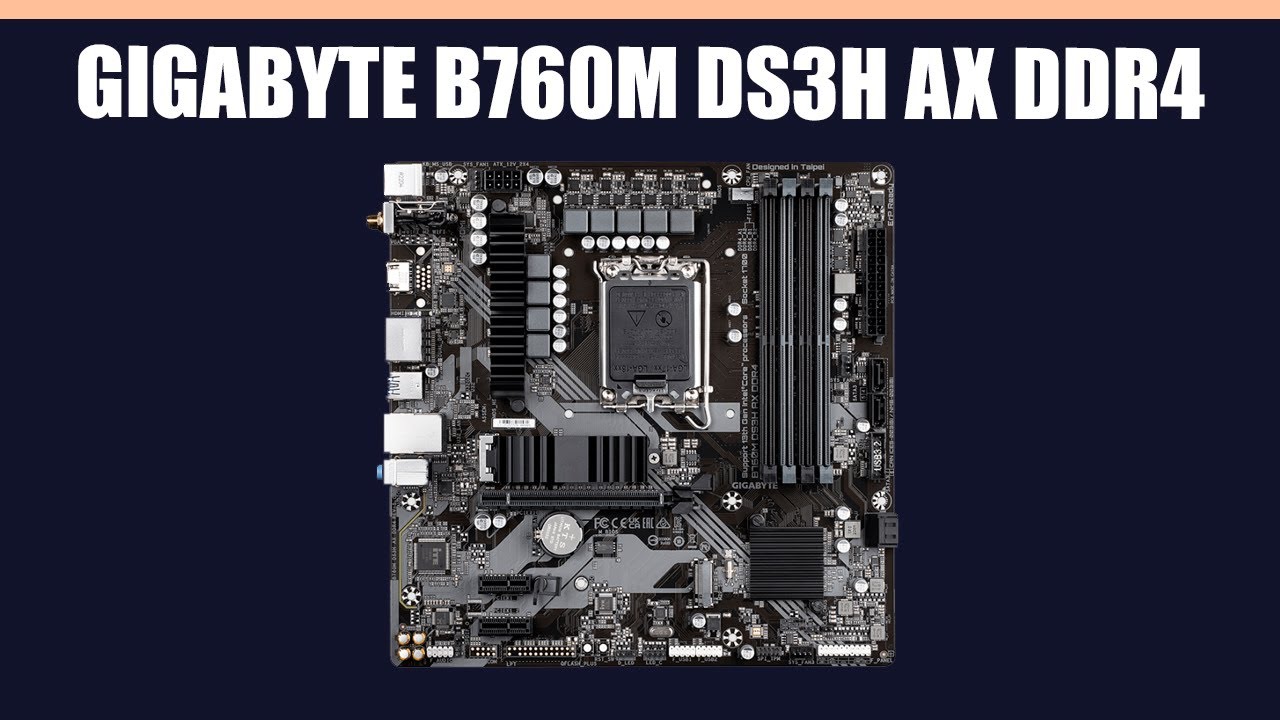 Материнская плата GIGABYTE B760M DS3H AX DDR4