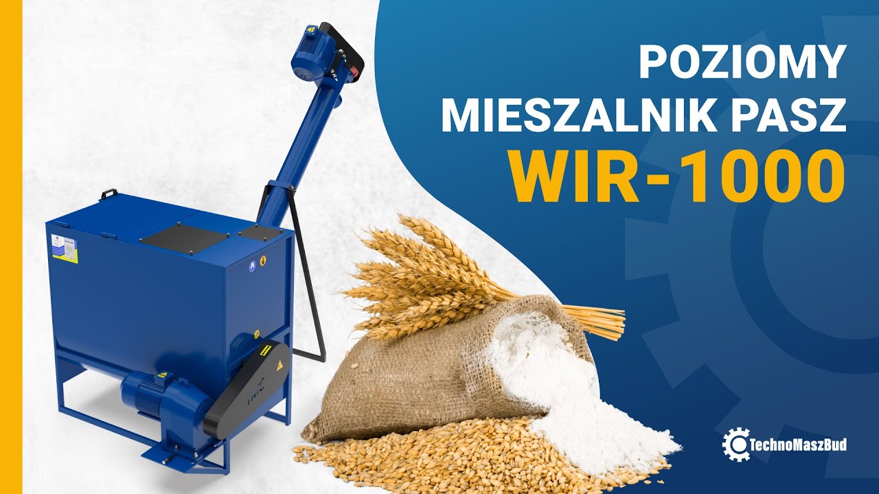 Mieszalnik pasz WIR-1000 |  2.2 kW, 1000 Litrów