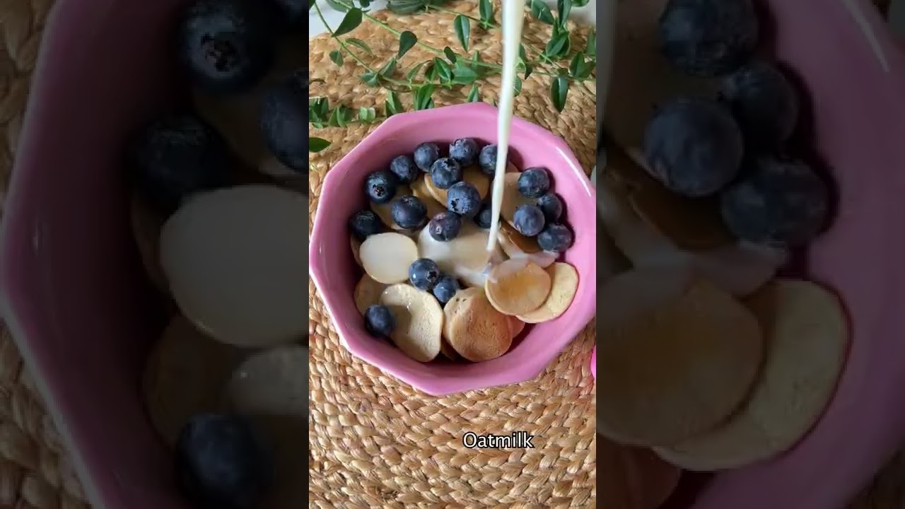 mini pancake cereal 🥞 the easiest breakfast you have to try