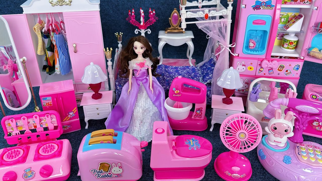 14 Minutes Satisfying with Unboxing Cute Princess Kitchen Appliances Toy Set ASMR｜Review Toys