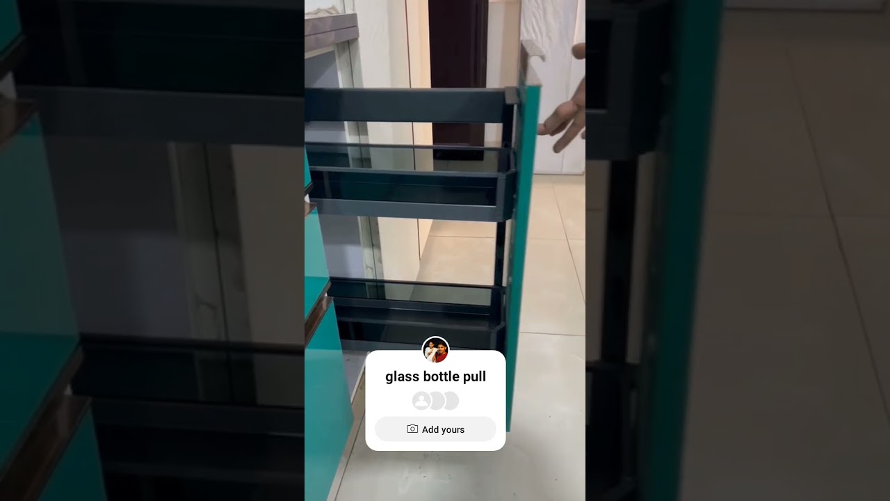 glass bottle pull out