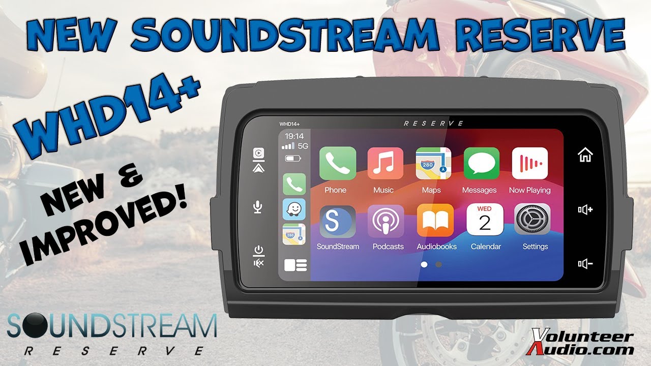 Новейшая радиосистема Soundstream Reserve WHD14+ GTS Style для мотоциклов Harley Davidson® 2014–2...