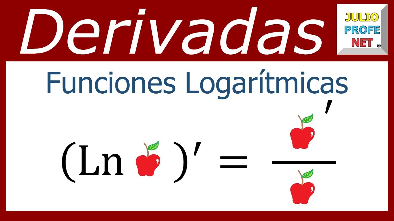 Reglas para derivar funciones logarítmicas #julioprofe