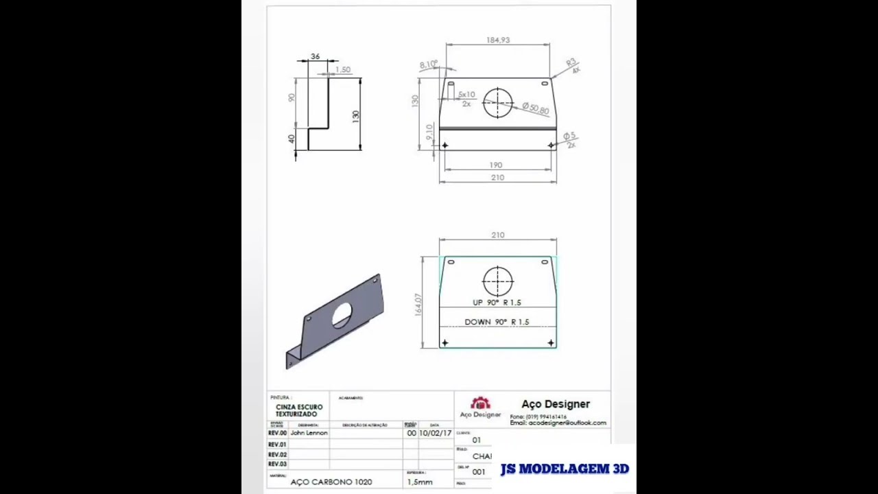 Utilizando Solidworks e Inventor, para projetos na &aacute;rea de Caldeiraria.