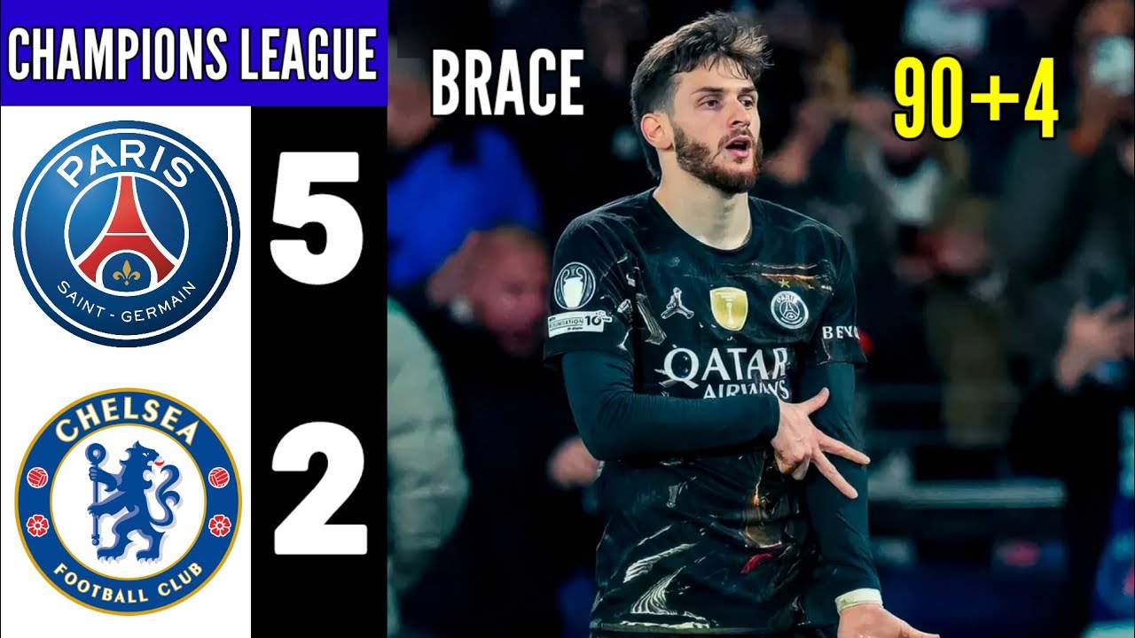 PSG vs Chelsea 5-2 Extended Highlights & All Goals | UEFA Champions League 2025/26