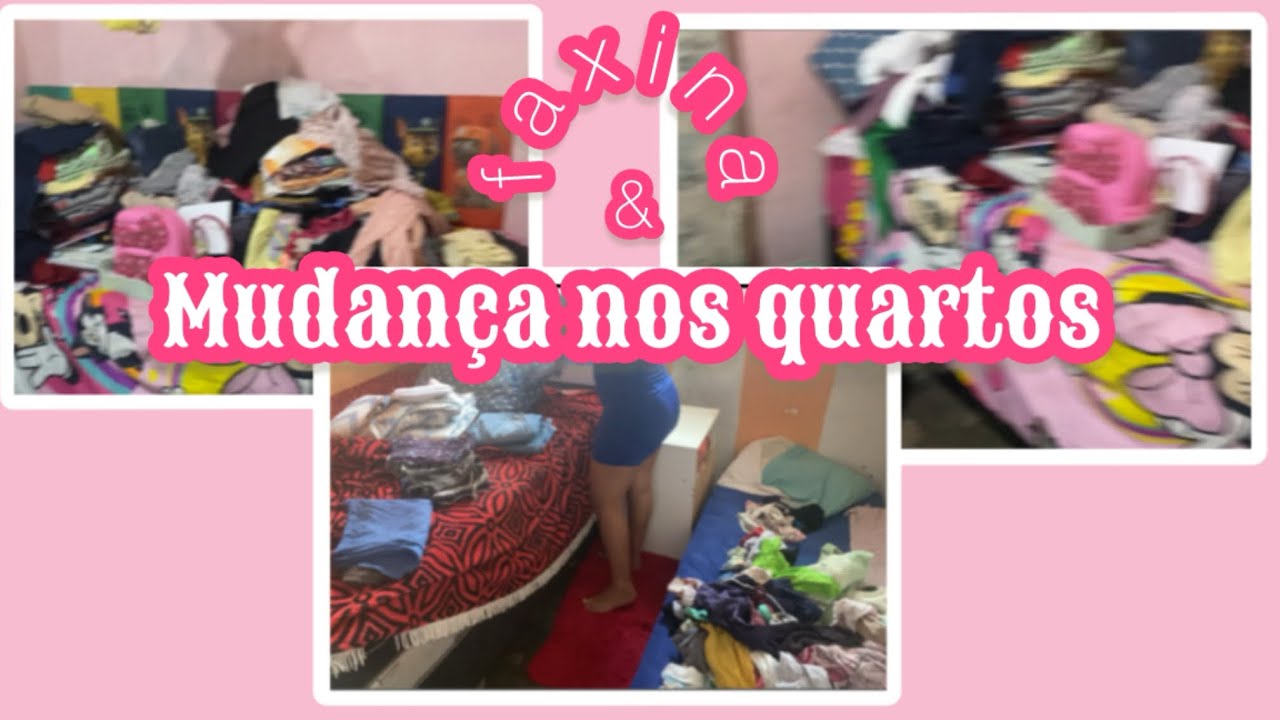 Faxina nos quartos , MUDEI TUDO DE LUGAR 