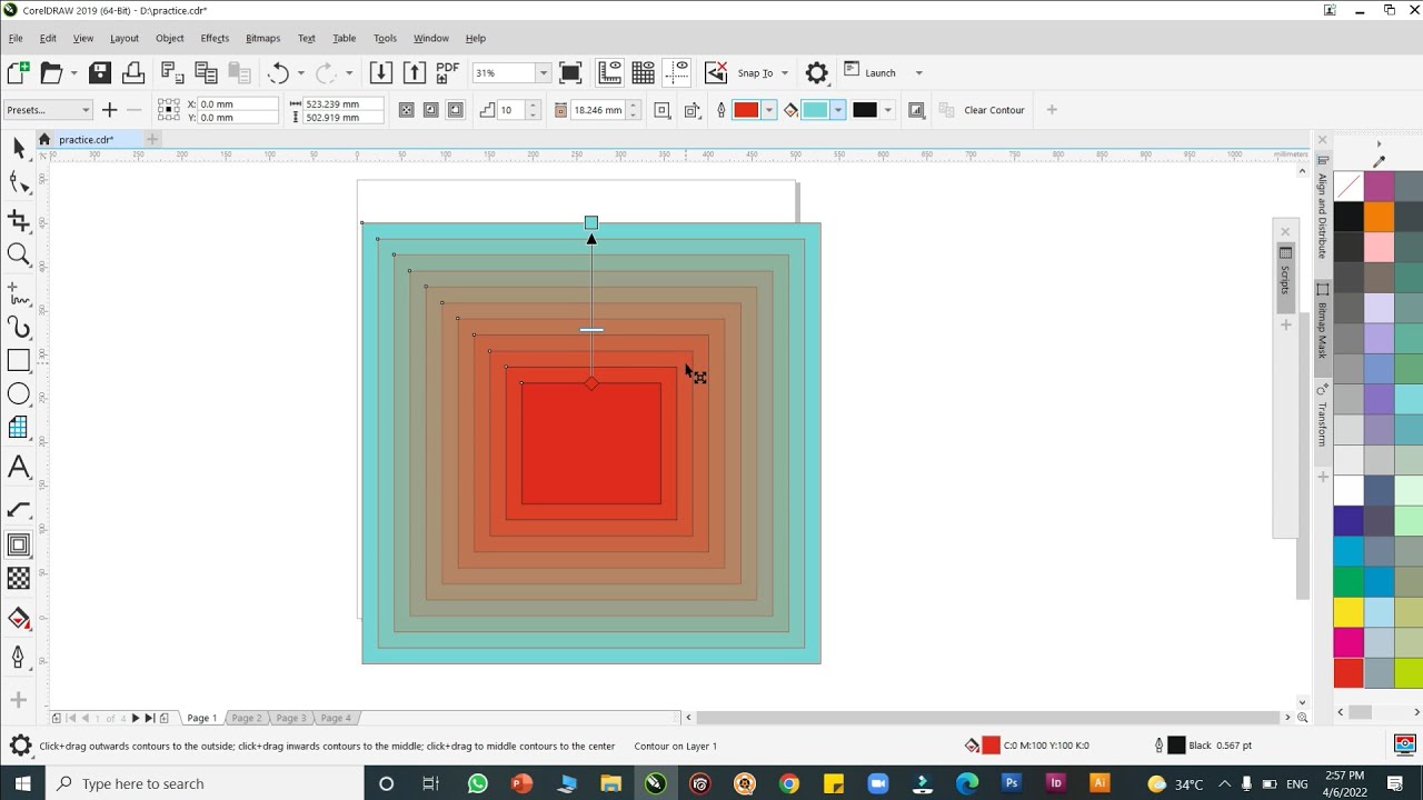 Coreldraw 2019 tutorial tamil | Toolbar |