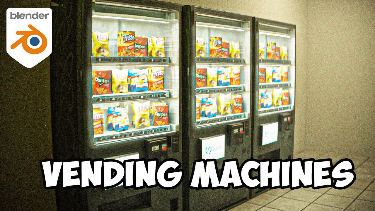 How to Create a Vending Machine step-by-step | Blender Tutorial