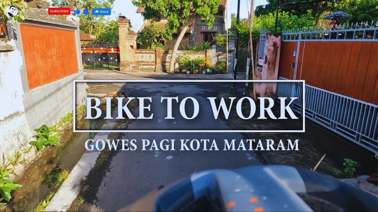Suasana pagi Kota Mataram || Gowes Pagi || Bike to work