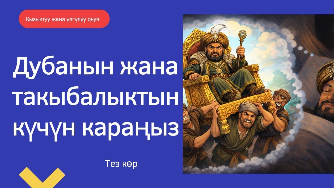 Султандын тактысын оодарган темирчинин окуясы. Бир гана Аллага таян. 