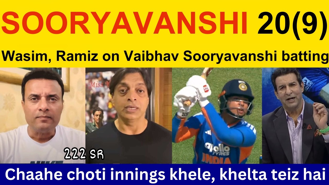 PAK Media Shocked on Vaibhav Sooryavanshi batting today | Ramiz Speaks, Shoaib Akhtar on IND vs ZIM
