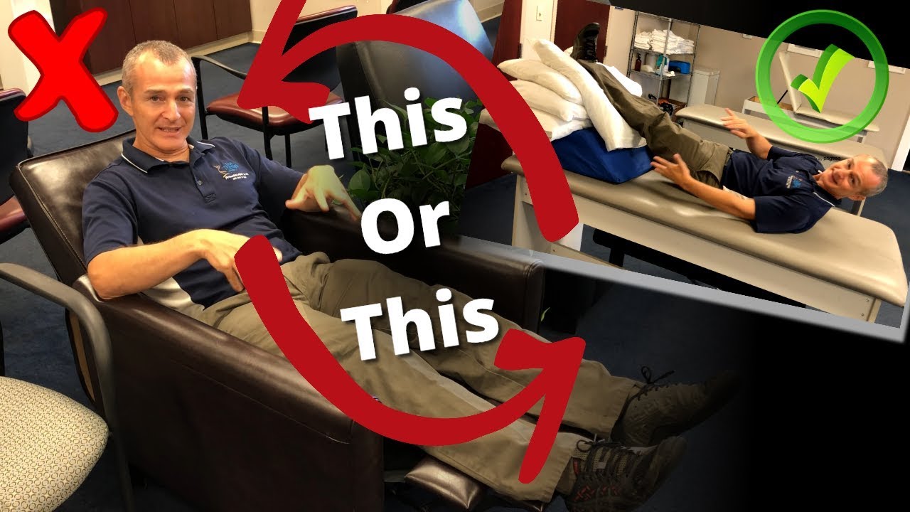 Best way to elevate your knee after a total knee replacement - It is not in a recliner!