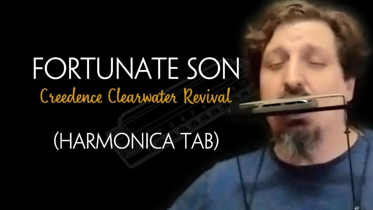 Fortunate Son - Creedence Clearwater Revival - Harmonica and Guitar (Harmonica Tab)