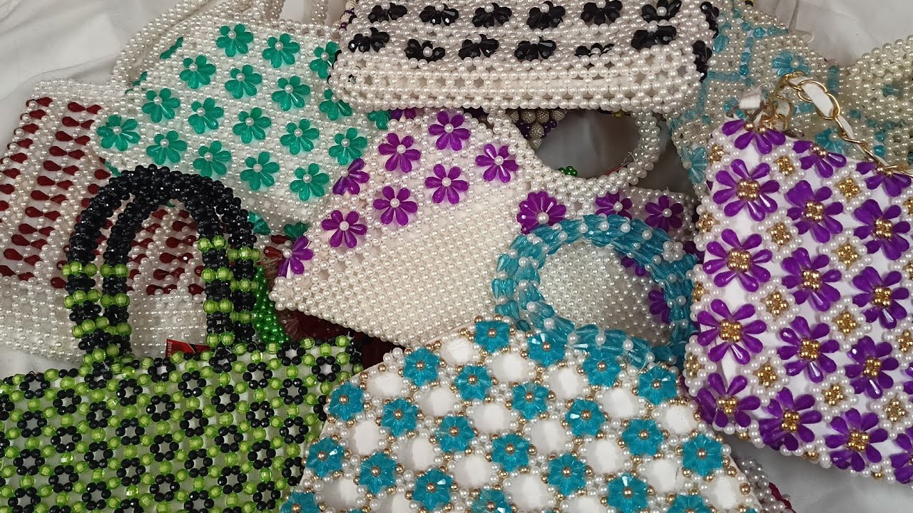 Different design beaded bag/Putir bag/Moti ki purse/ contact no.9753932535