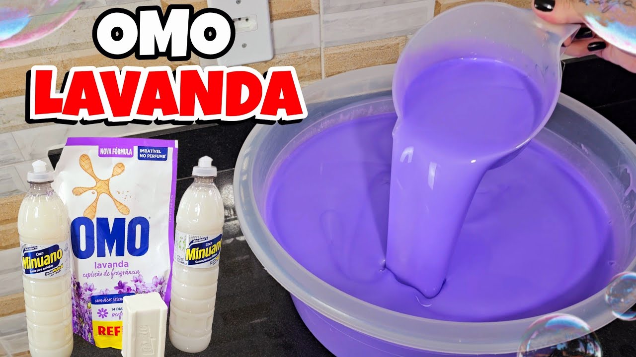 COMO FAZER SABÃO LÍQUIDO SEM SODA OMO LAVANDA ESPUMANTE E POTENTE SUPER CONCENTRADO 😱