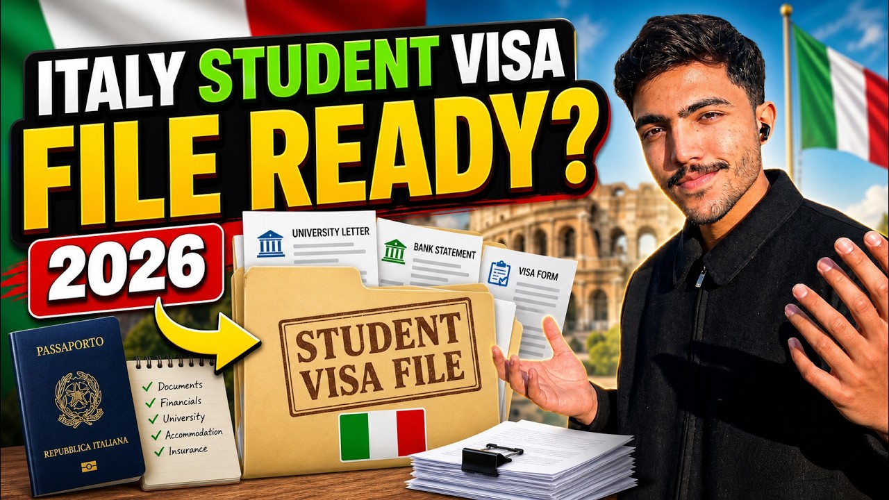 How to Prepare Italy Student Visa File 2026 🇮🇹 | Complete Checklist (Avoid Rejection)