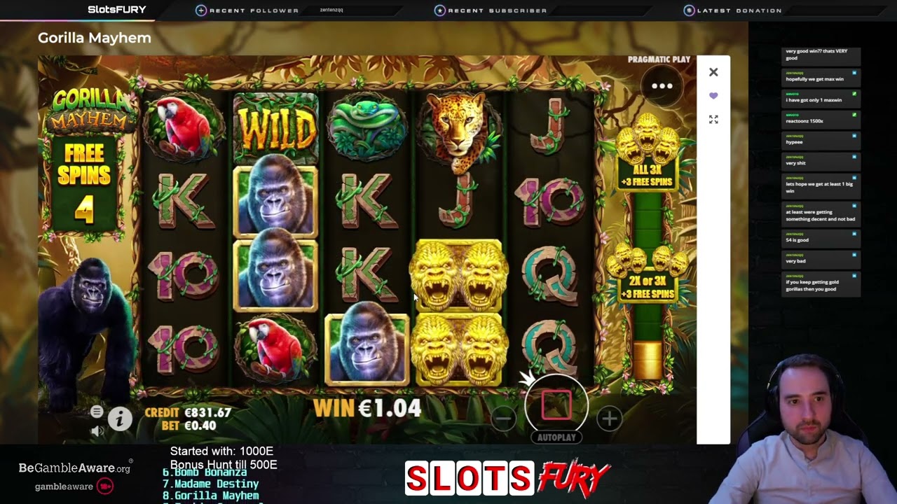 Gorilla Mayhem Bonus Opening #Bonusopening ​​​​ #Slots​​​​ #SlotsGames​​​​ #SlotsWins​​​​ #Casino​
