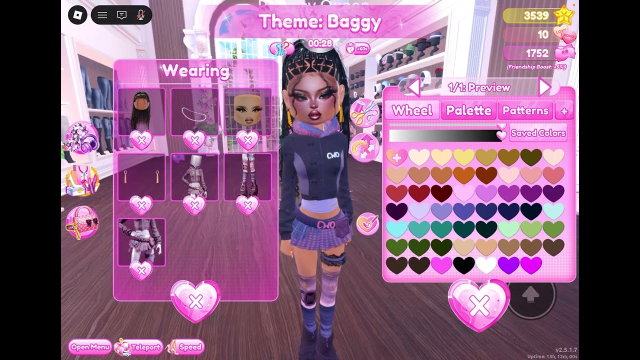 Playing dress to impress with my baddie friend