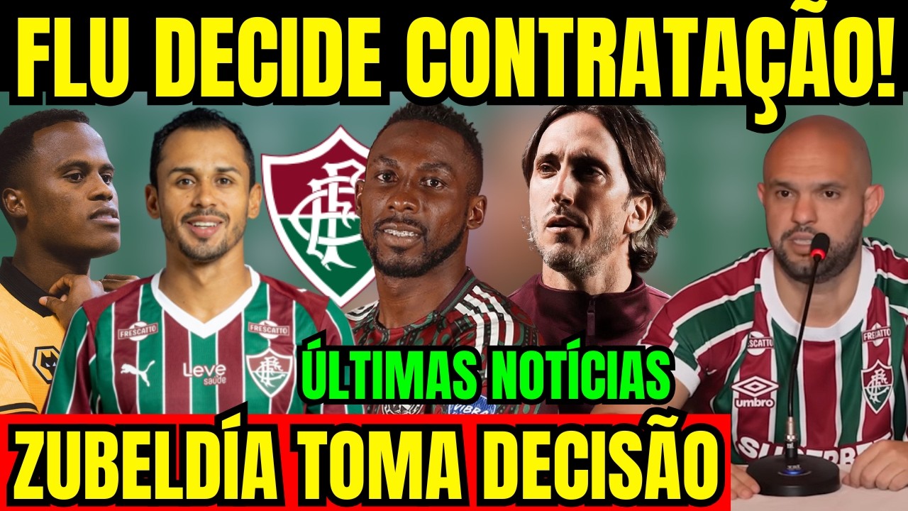 JOGADOR DE SAÍDA! FOI ANUNCIADO! FLUMINENSE FOCA EM CONTRATAÇÃO! ZUBELDÍA DEFINE TIME!