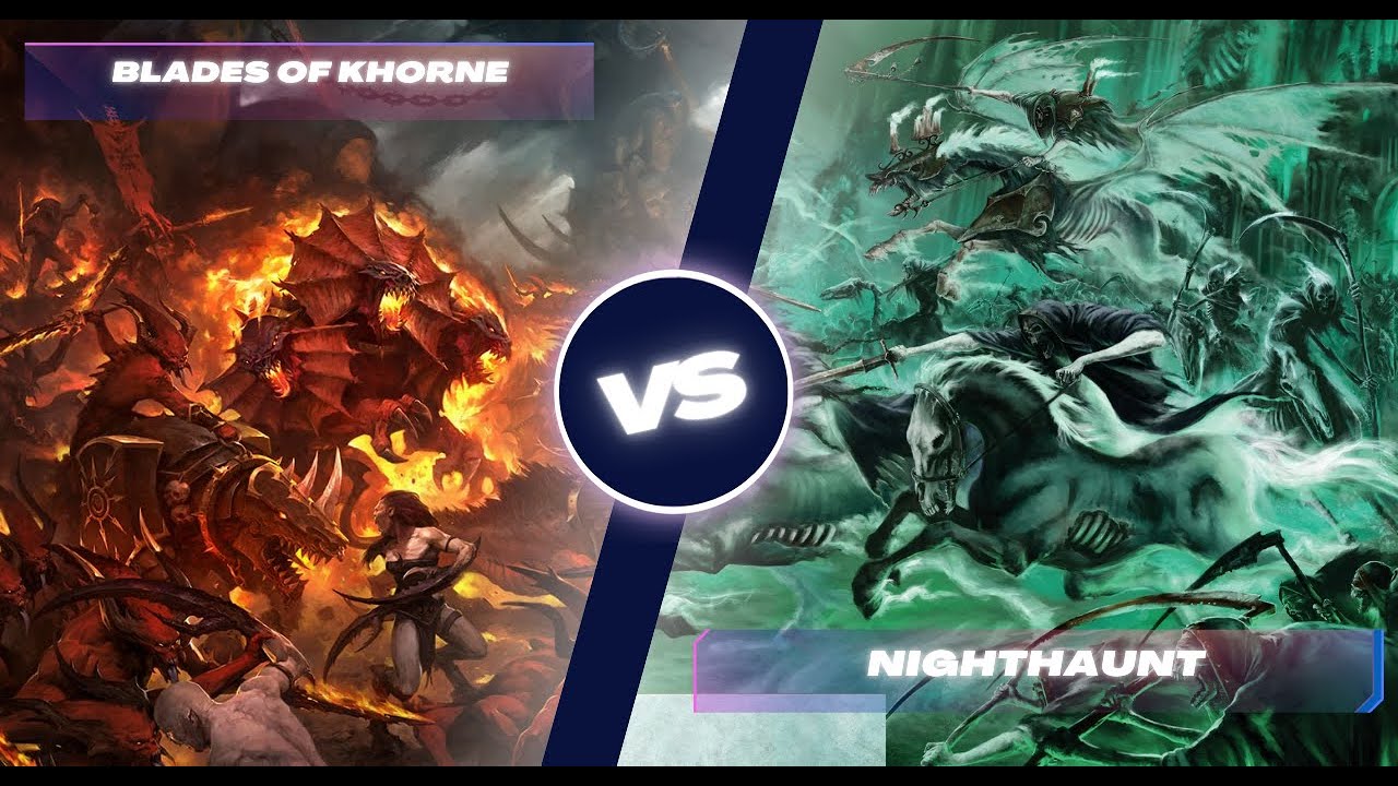Blades of Khorne vs Nighthaunt Battlereport 2000 Punkte deutsch