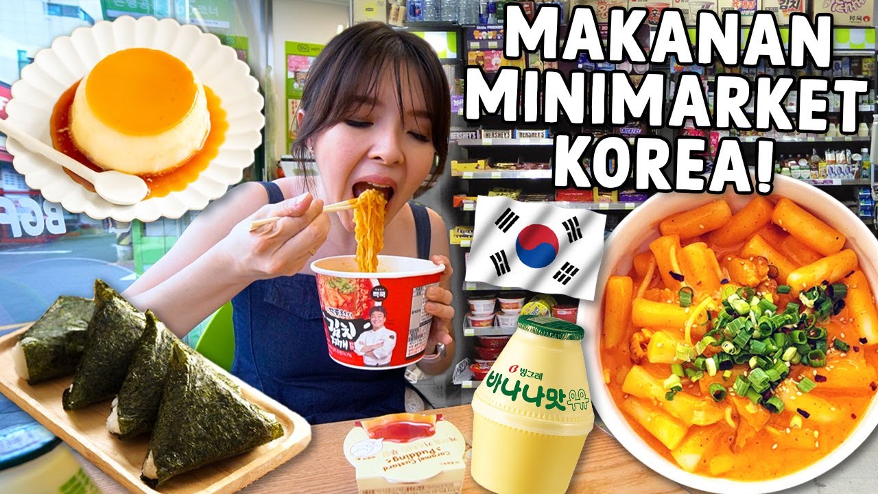 MAKAN DI MINIMARKET KOREA LANGSUNG DI KOREA !! LEBIH ENAK DARI RESTORAN !!