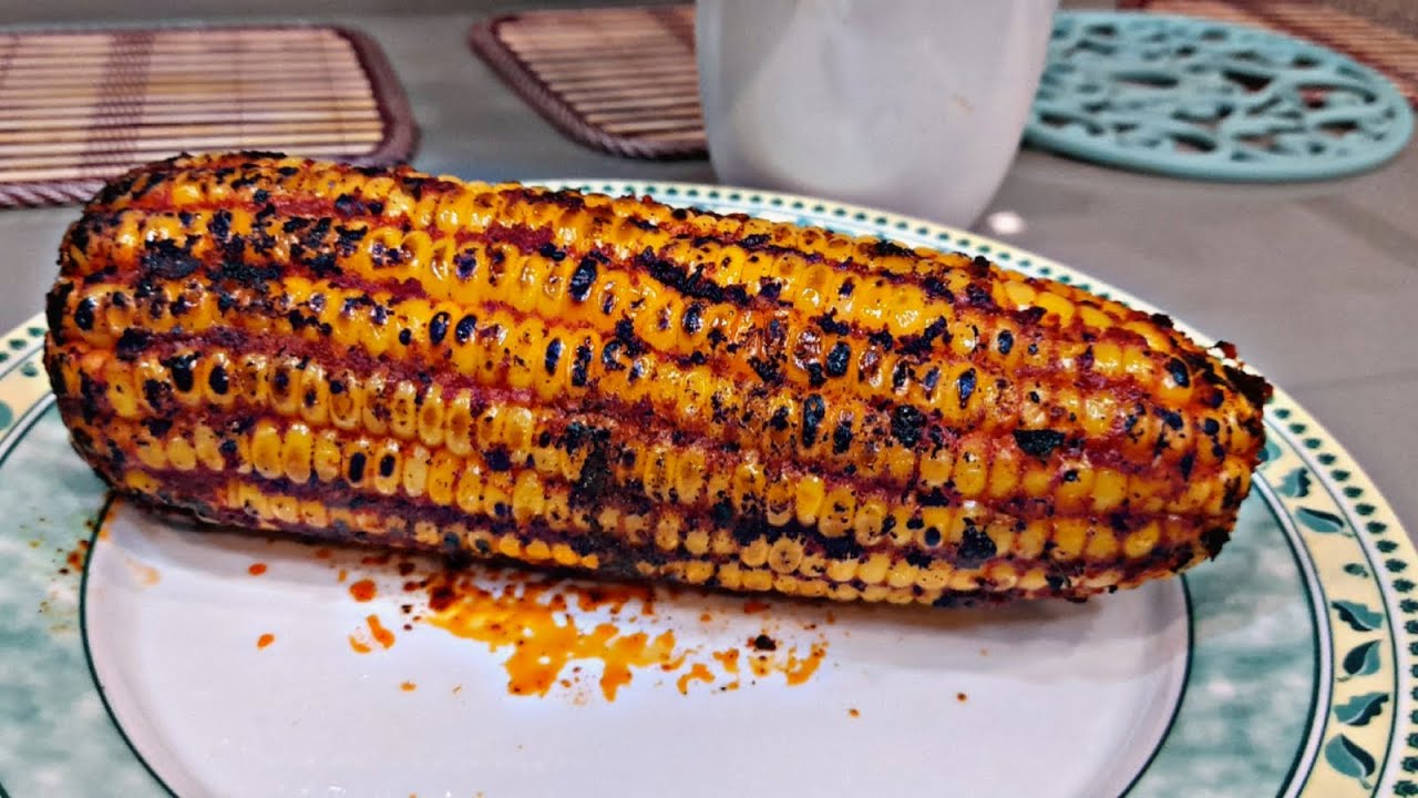 How to Make Spicy Roasted Corn🌽|Tandoor Style😋Without a Grill🔥#trending #corn