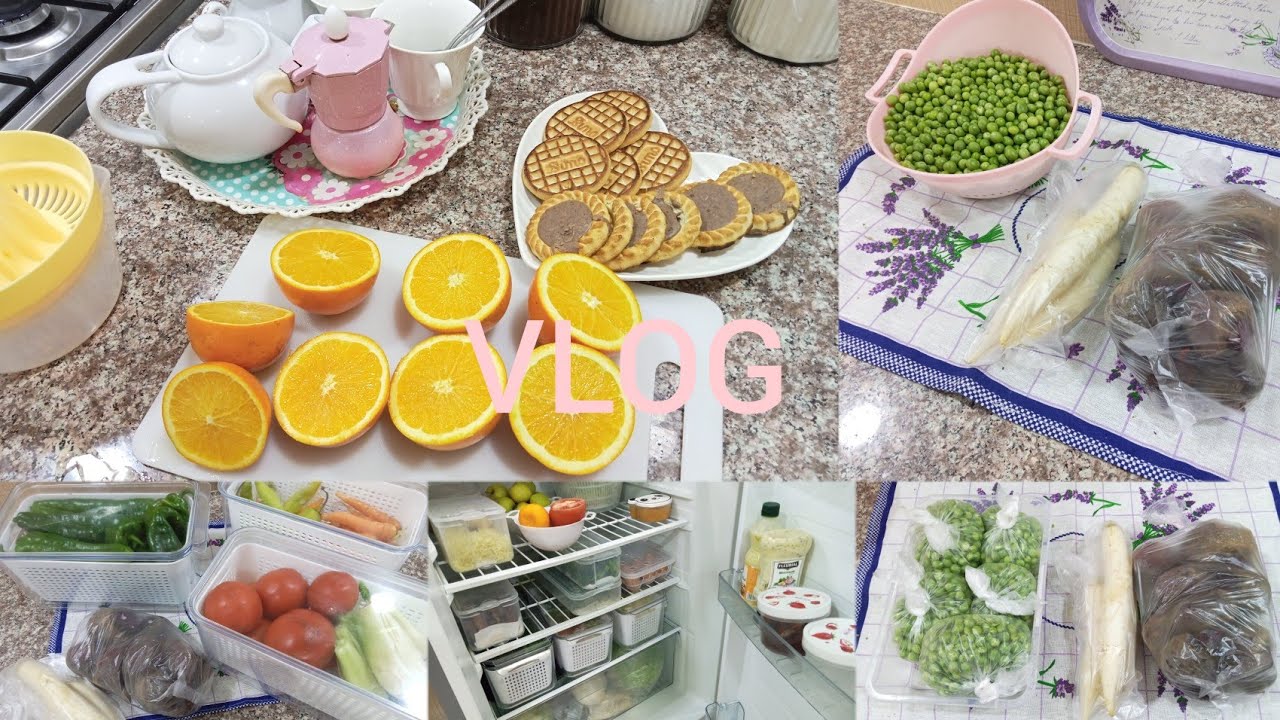 روتين صباحي 😍ترتيب الثلاجة والحفاظ على الخضروات  لمدة اطول😍♥️♥️💐💜💜