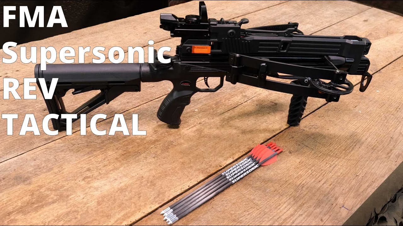 Arbalète FMA Supersonic Rev Tactical : Tuto et démonstration complète de l'arbalète