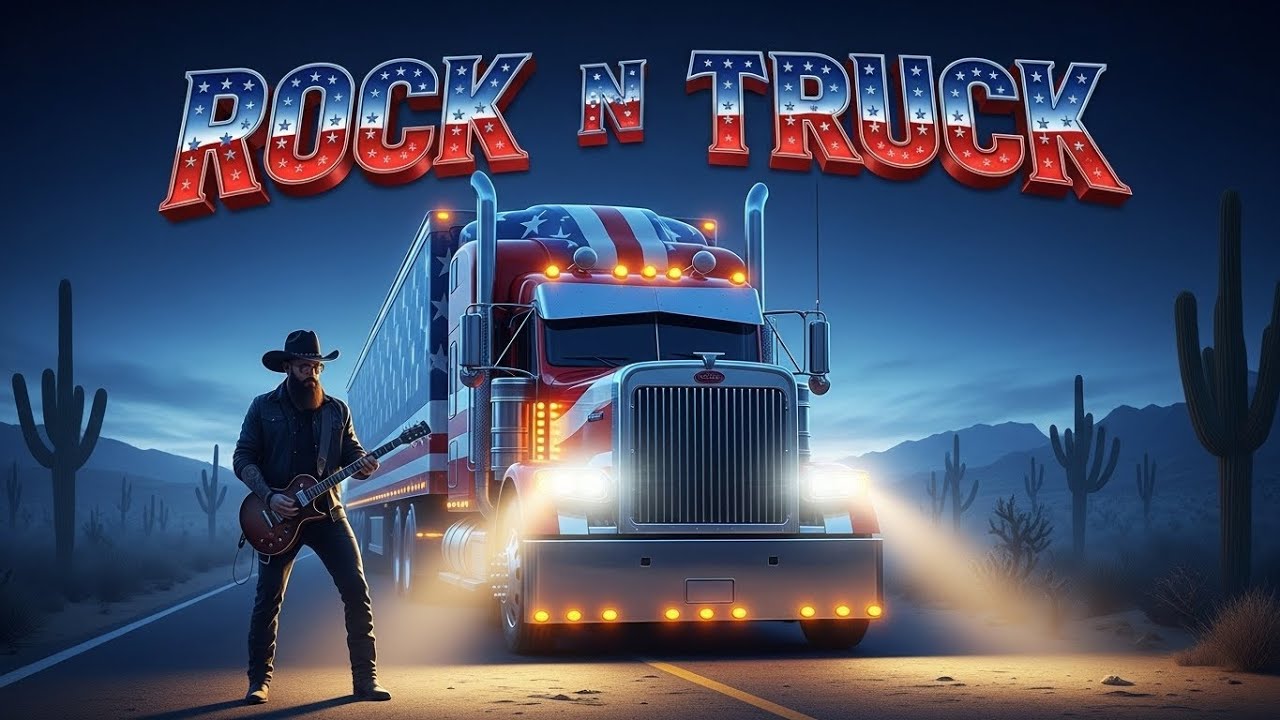 All Night Trucker Rock N Roll Country Mix 🚚 Long Haul Highway Music