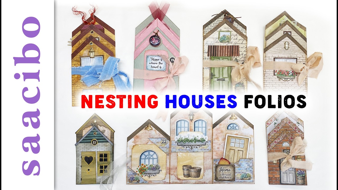 Nesting Houses Ephemera Folios  #junkjournaltutorial #freeprintables