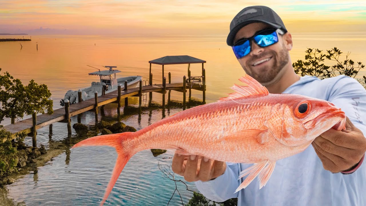 You won’t BELIEVE what this fish ate! [Florida Keys deep dropping for Queen Snapper catch and cook]