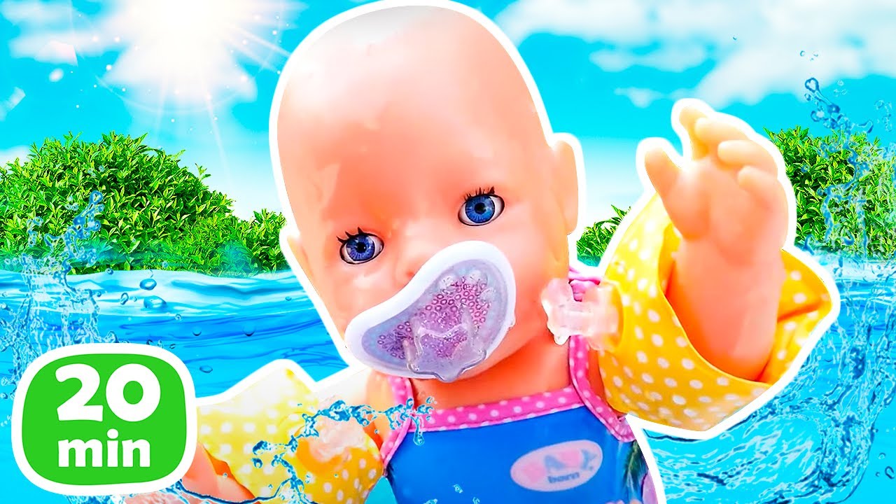 Baby Born Puppen Videos für Kinder Kompilation. 4 Folgen am Stück. Spielspaß mit Baby Born