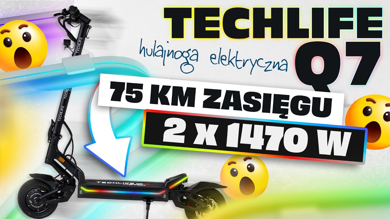 TECHLIFE Q7 by Teverun - NAJLEPSZA 🛴 hulajnoga elektryczna 2024 ROKU? 🤔
