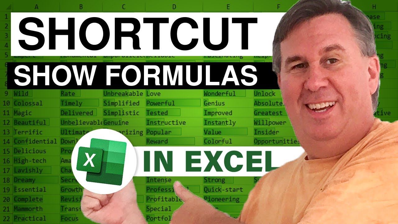 Excel Shortcuts - Show Formulas - Episode 2129
