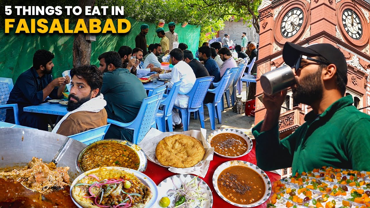5 Best Street Food To Try in Faisalabad 2024 | Mutton Haleem | Jalendari Pathoray | Makhani daal