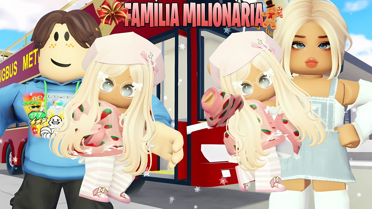 ROTINA DE UMA FAMÍLIA MILIONÁRIA NO ÔNIBUS TURÍSTICO DE METRÔ LIFE ❤️ MELHORES HISTORINHAS ROBLOX 🏠